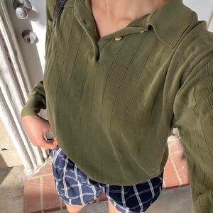 Men's Olive Green Polo Shirt